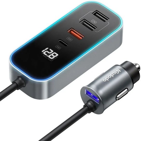 شارژر فندکی 5 پورت 107 وات مک دودو مدل CC-190 اصل
