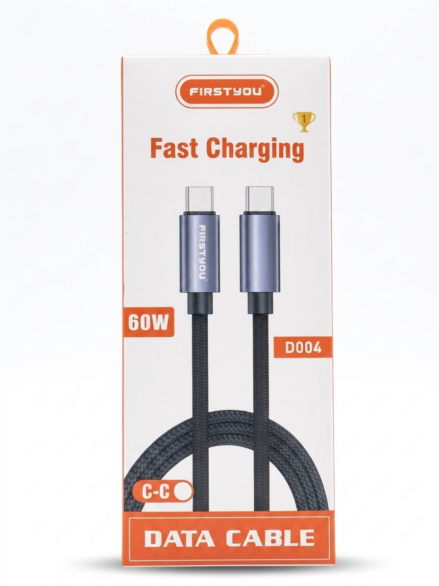 کابل شارژ مدل  Firstyou Type-C to Type-C D-004