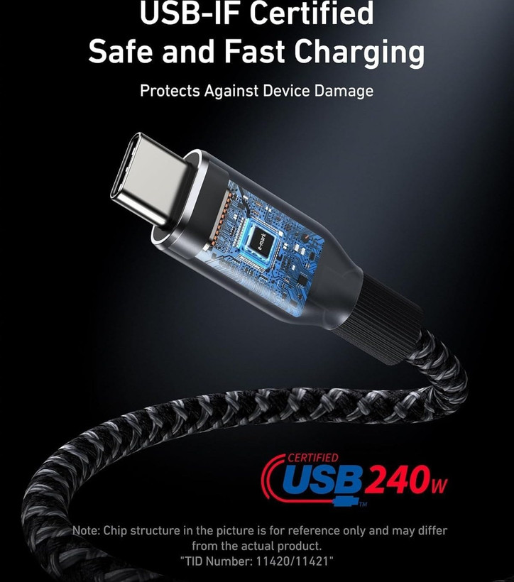 کابل شارژ انکر مدل A88E2 طول ۹۰ سانتی متر USB-C به USB-C اصل