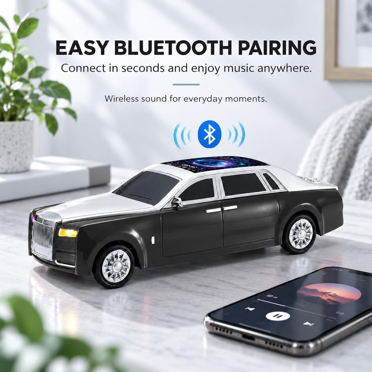 اسپیکر بلوتوثی طرح رولز رویس وستر مدل WSTER WS-610